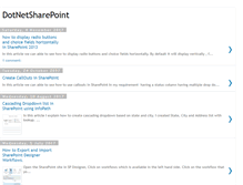 Tablet Screenshot of dotnetsharepoint.com
